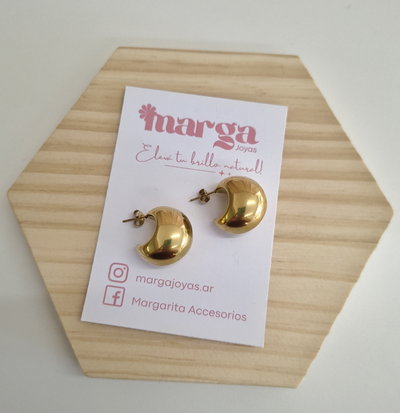 Aros Boom Dorados 