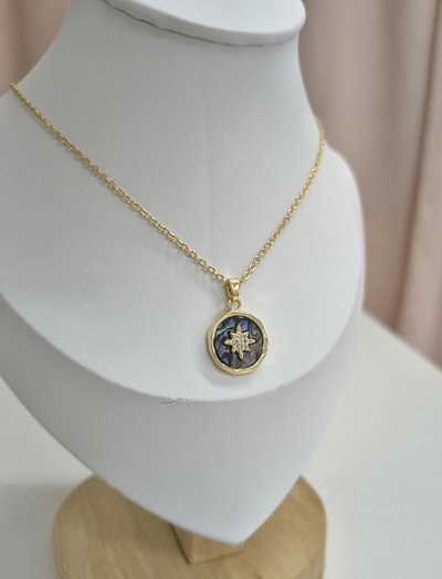 Collar Estrella de Venus Dorado 