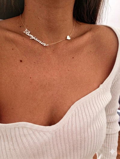 Collar Nombres y Corazon Plata 925 (Leer Info)
