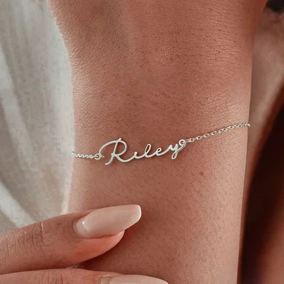 Pulsera Nombre Plata 925 (Leer Info)