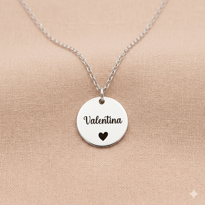 Collar con Medallas para Grabar Acero (Leer Info)