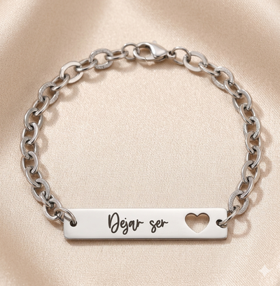 Pulsera y Esclavas Grabadas Acero (Leer Info)