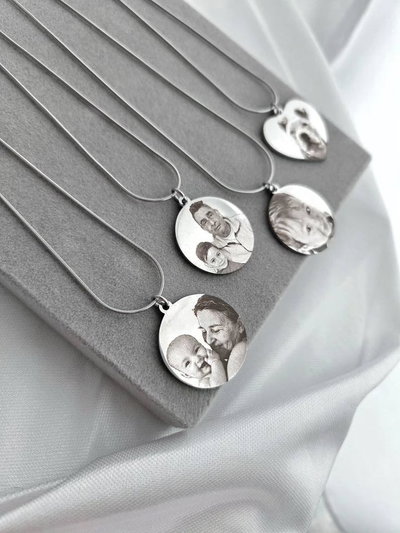 Collar Fotomedalla en Acero (Leer Info)