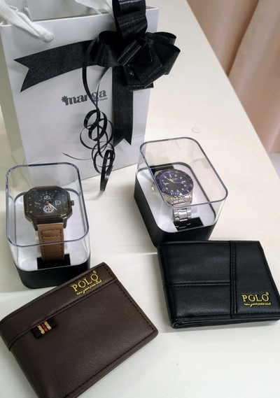 Combo Reloj y Billetera de Hombre 
