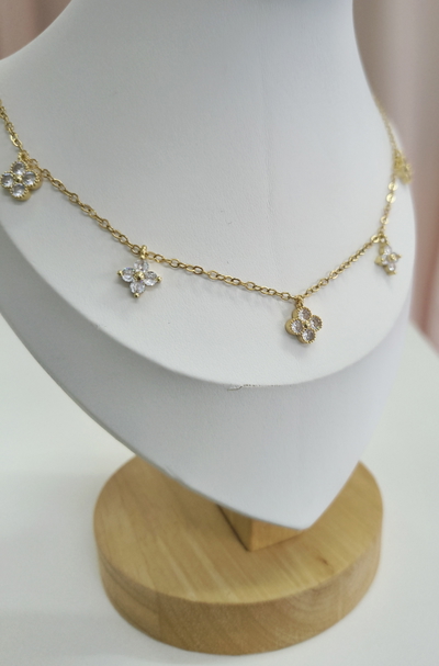 Collar Mini Tréboles Dorados