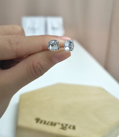 Aros Cubo Gris Humo 
