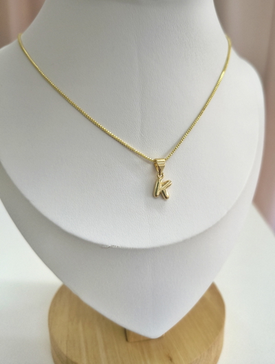 Collar Mini Inicial Inflada