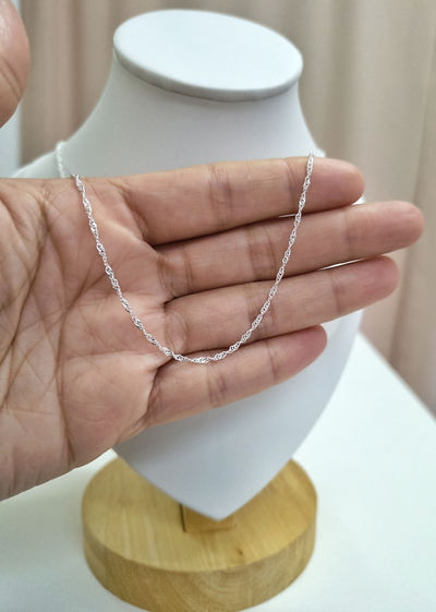 Cadena Singapur Plata 925