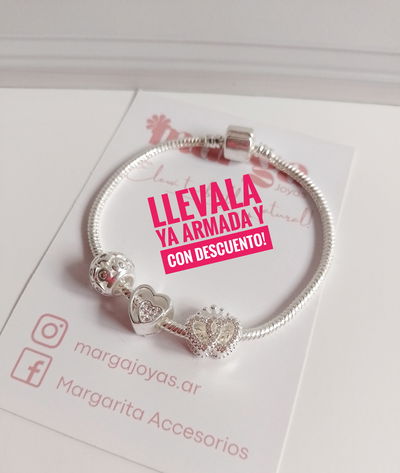 Pulsera con charms (modelo 4)