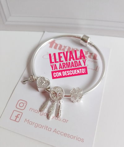 Esclava con charms (modelo 1)