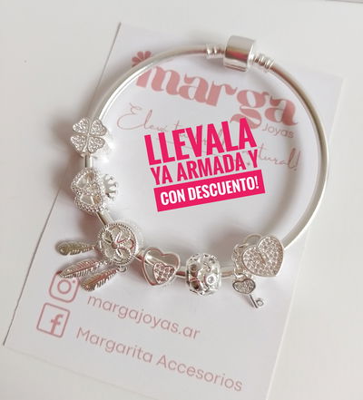 Esclava con charms (modelo 6)