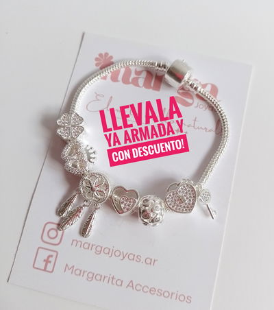 Pulsera con charms (modelo 5)