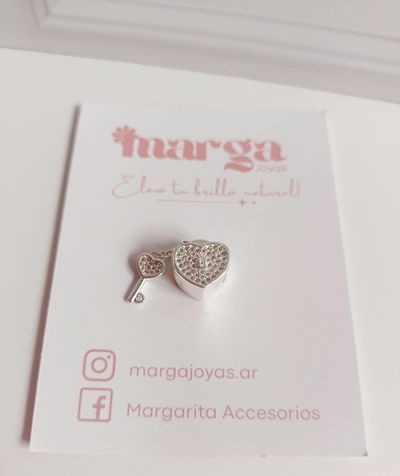 Dije Charm Corazoncito Candado
