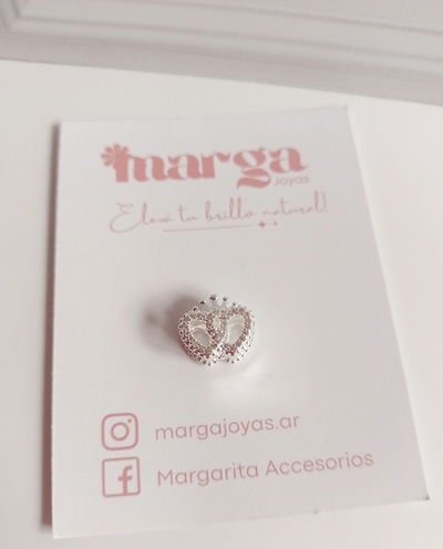 Dije Charm Corazon Coronado