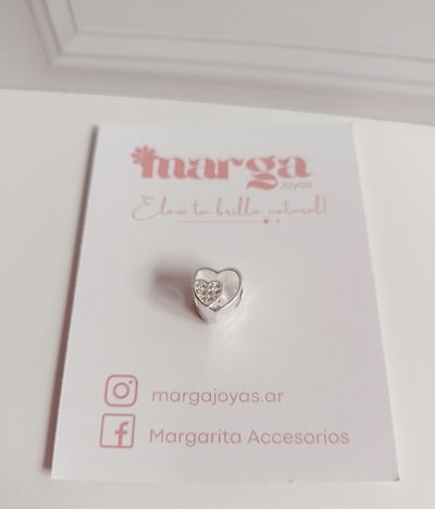 Dije Charm Corazoncito Doble