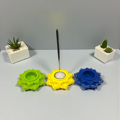 PORTA SAHUMERIO/VELA FLOR
