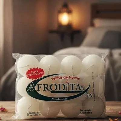 VELA DE NOCHE BLANCA AFRODITA X 12