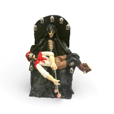 SAN LA MUERTE PREMIUM PORCELANA FRÍA 24 CM