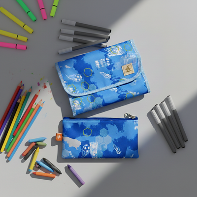 Set Escolar Cartuchera Canopla 3 Cuerpos + Cartuchera Slim