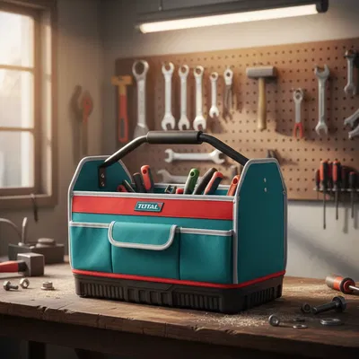 Bolso de Tela para Herramientas 16" Mango de Acero INDUSTRIAL TOTAL THT36L03