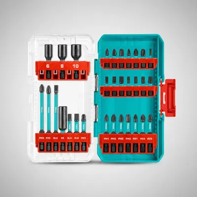 Set de 31 Accesorios para Atornillador de Impacto TOTAL