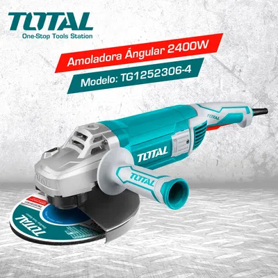 Amoladora Angular Total 2400w - 9 Pulgadas, 230mm, 6.300rpm, Industrial - Tg1252306
