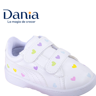 Zapatilla Corazon Blanca
