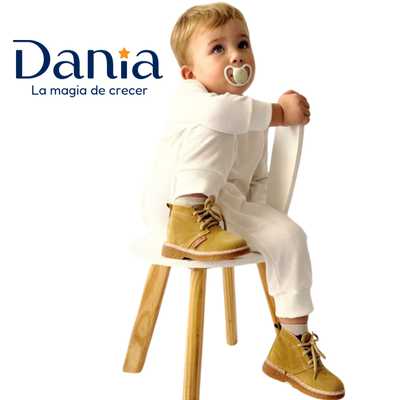 Botin de Gamuza Beige 