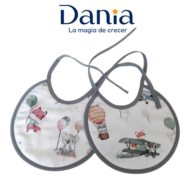 Pack de 6 Baberos Estampados 