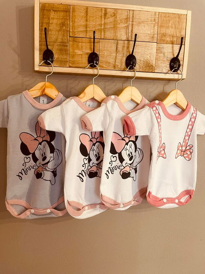 Pack de 4 Bodys Minnie Nena 