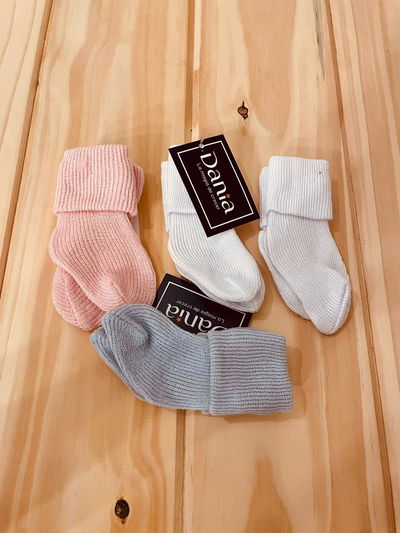 Pack de 4 Medias Lisas y Estampadas 