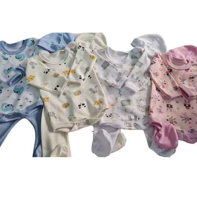 Pack de 4 Set Ajuar + BodyML + Medio Osito + Gorrito