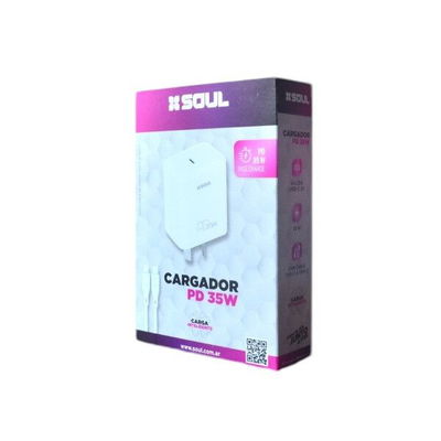 CARGADOR 220V USB-C (35W) V:1 + CABLE TIPO-C