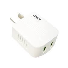 CARGADOR 220V MODO-006 – 2USB – ONLY – BLANCO