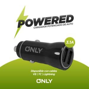 CARGADOR 12V POTENCIADO MOD 36 – ONLY – POWERED – LIGHTNING 