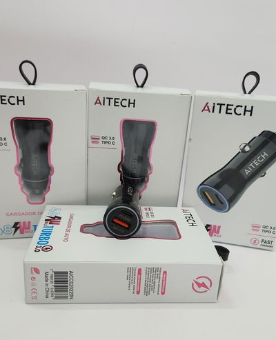 Cargador de auto turbo usb 3.0- Tipo C 