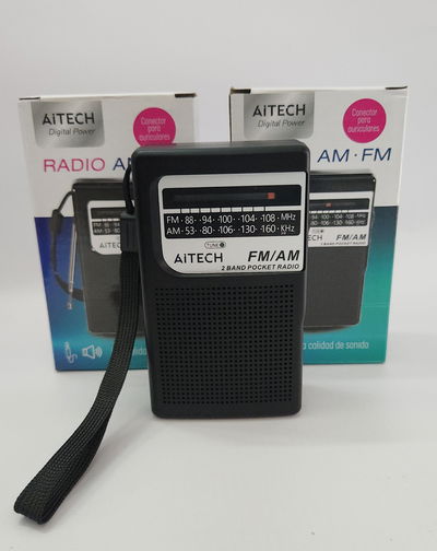 Radio FM/AM portátil de bolsillo A pila Aitech
