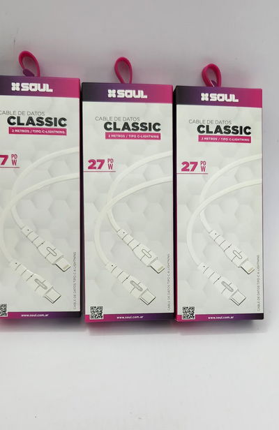 Cable datos Usb-C a LIGHTING CLASSIC 2MTS SOUL 