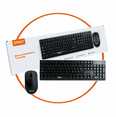 KIT TECLADO + MOUSE INALÁMBRICOS MOD.732 – ONLY
