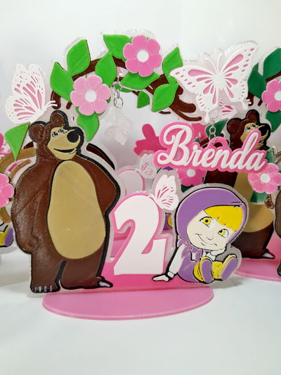 Masha y el Oso - Centro de Mesa