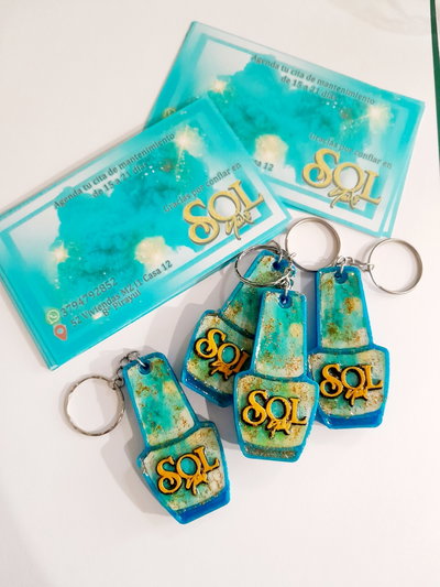 Pack x25 Llaveros Personalizados - Manicuristas y Salones de Uñas