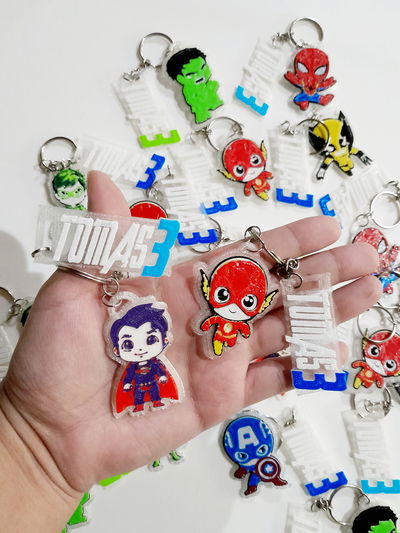 Super héroes mini llavero/ IMAN