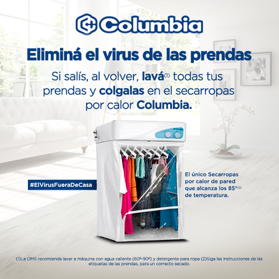 SECARROPAS POR CALOR COLUMBIA 6KG SCP-60000