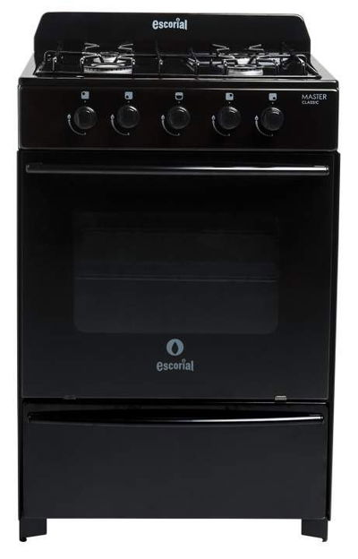COCINA ESCORIAL MASTER CLASSIC NEGRA GAS NATURAL