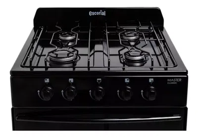 COCINA ESCORIAL MASTER CLASSIC NEGRA GAS ENVASADO