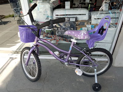 BICICLETA R16 CON CANASTO Y SILLITA