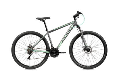 BICICLETA OLMO WISH 290 NEGRO/VERDE TALLE 18
