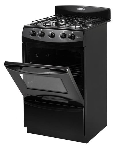 COCINA ESCORIAL CANDOR GAS ENVASADO NEGRA