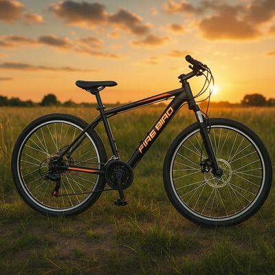 BICICLETA FIREBIRD TALLE M NEGRO C/NARANJA R29 21 VEL