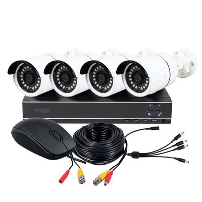 KIT 4 CAMARAS DE SEGURIDAD BULLET + DVR WAGGS KCDS01